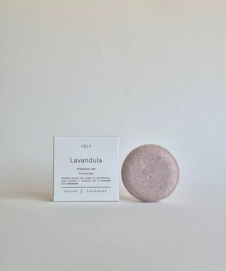 Vegan Solid Shampoo with Argan Oil and Lavender