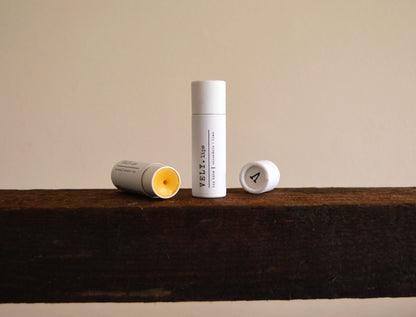 Natural Vegan Lip Balm with Calendula Extract and Lime