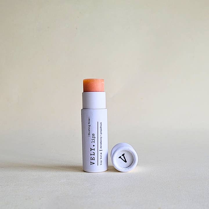 Natural Tinted Lip Balm &quot;Blushing Rose&quot; with Grapefruit