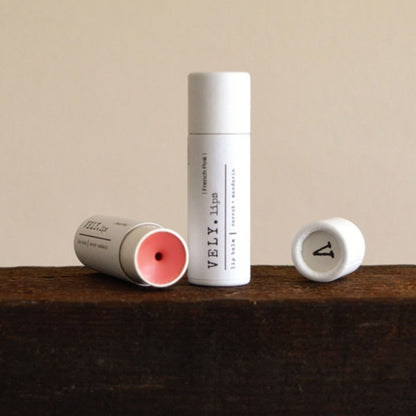 Natural Vegan Tinted Lip Balm "French Pink" with Carrot Oil