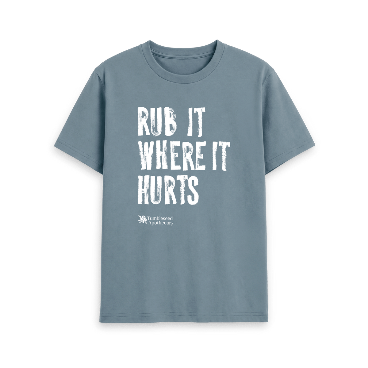 Stone Blue Printed T-shirt Front