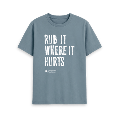 Stone Blue Printed T-shirt Front