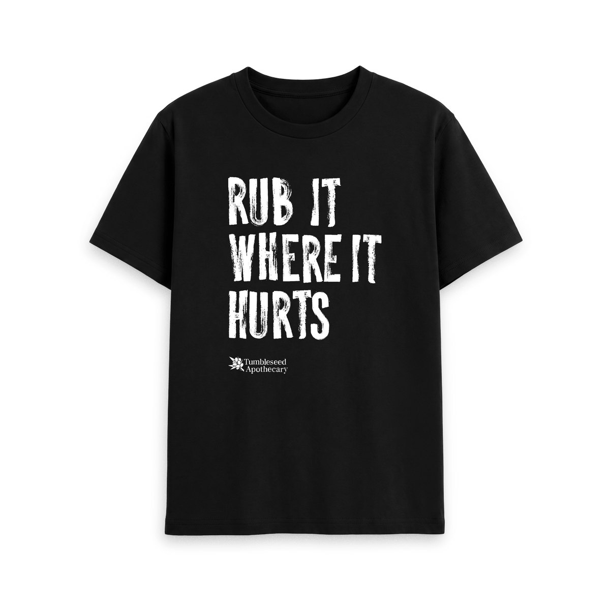 Black Printed T-shirt Front